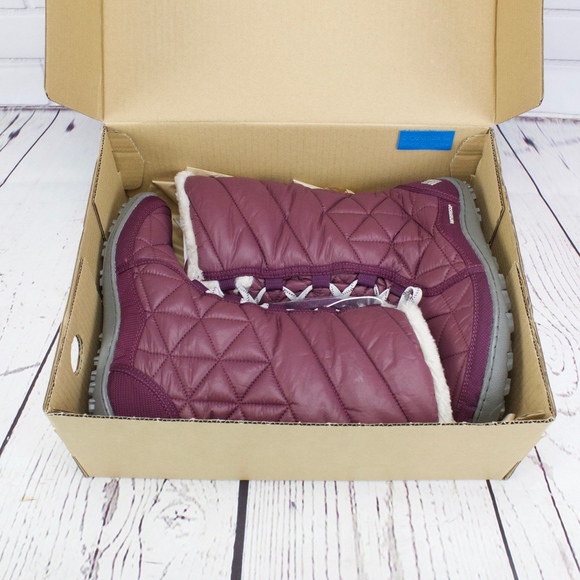 NEW BOX Columbia Powder Summit II Mid Purple Boots - Picture 4 of 8